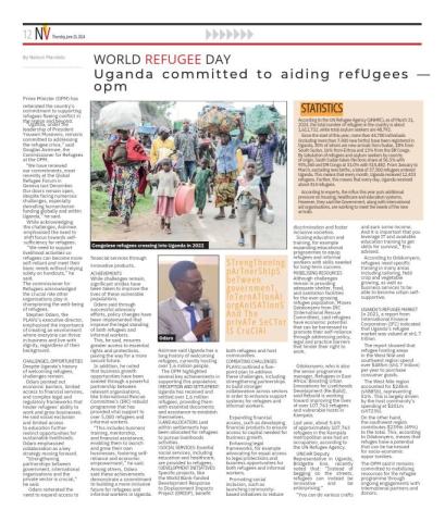 WORLD'S REFUGEE DAY CELEBRATION WITH PLAVU